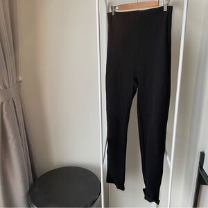 LESET Rio stretch-ponte slim-leg pants black size large